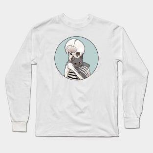 Grey Cat Friend Long Sleeve T-Shirt